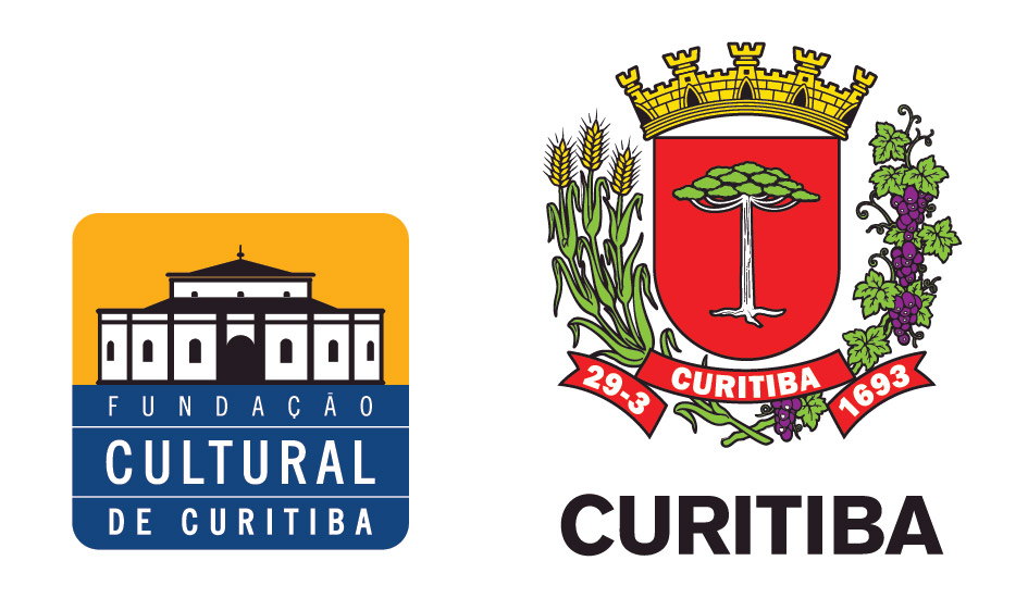 Logo Fundação Cultural de Curitiba (FCC) e Prefeitura Municipal de Curitiba (PMC)