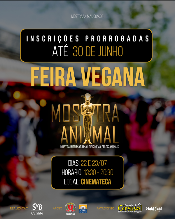 Informações sobre inscrições para a feira vegana