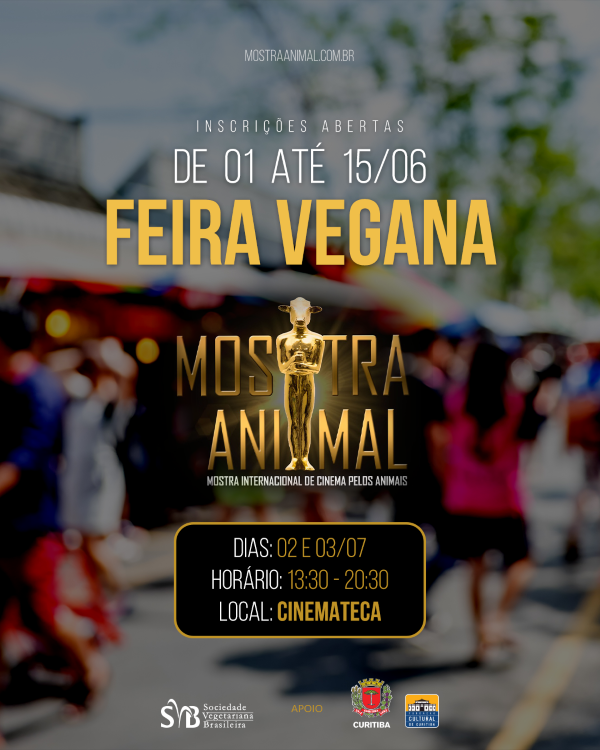 Informações sobre inscrições para a feira vegana